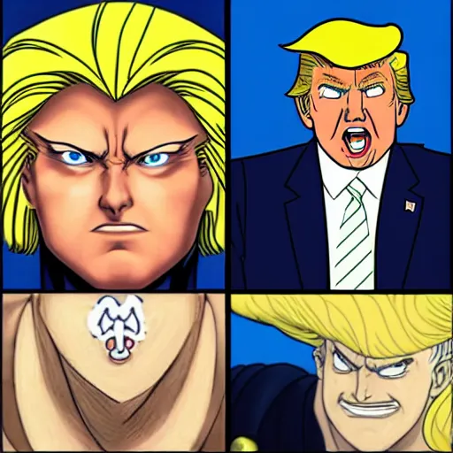 donald trump as the female titan in the style of | Stable Diffusion