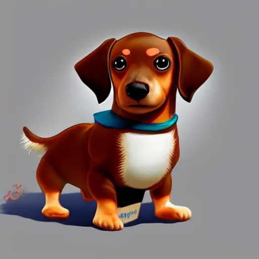 Build Your Own Cute Cartoon Dachshund Dog Model Perfect - Temu Portugal