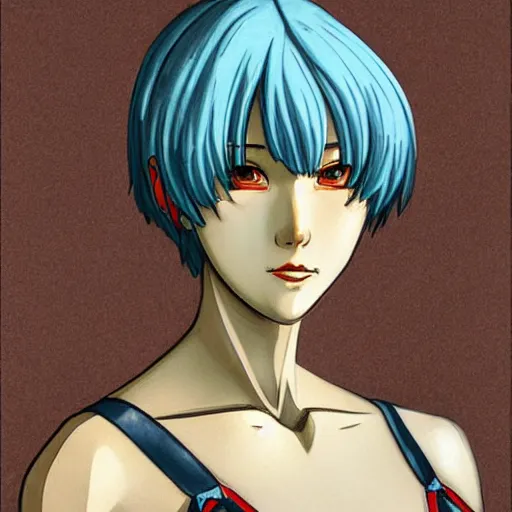 Prompt: rei ayanami by leonardo davinci