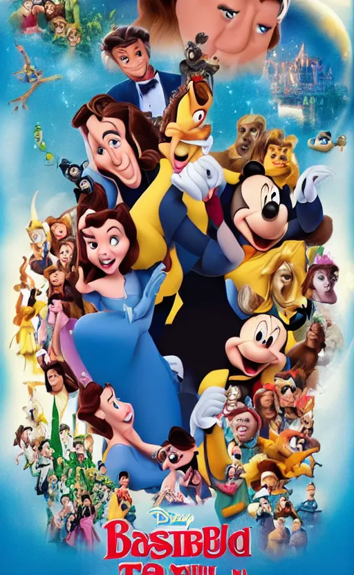 a poster for a really bad Disney animated movie, Stable Diffusion