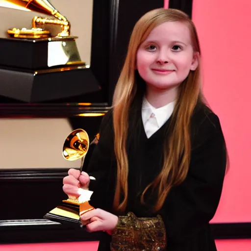 Image similar to addison rae winning a grammy