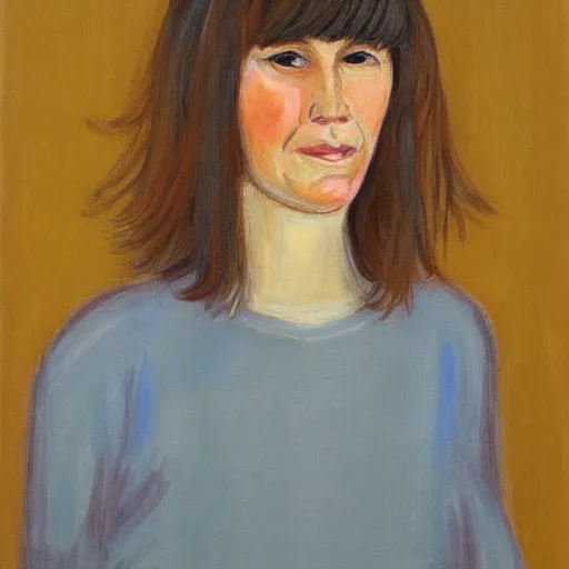 Prompt: a french and swedish woman with brown bangs, character portrait by jane freilicher, pinterest contest winner, regionalism, contest winner, academic art