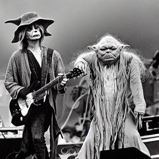 Image similar to Yoda Performing at Woodstock with The Grateful Dead