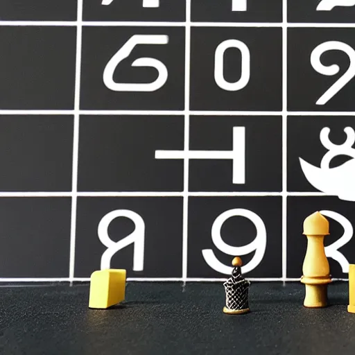 Image similar to A duck playing chess in front of gigantic 8-segment display showing 'Lc0' characters