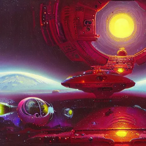 Image similar to alien spaceship by Paul Lehr