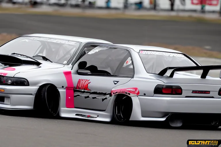 Image similar to lowered widebody r33 skyline drifting