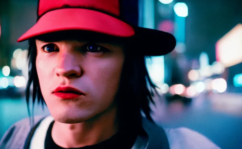 Prompt: cinestill 5 0 d candid photographic portrait by quentin tarantino of ash ketchum from pokemon, extreme long shot, modern cyberpunk moody emotional cinematic, clear skies, 8 k, hd, high resolution, 3 5 mm, f / 3 2, ultra realistic faces, ex machina