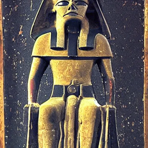 Prompt: darth vader, ancient egyptian art