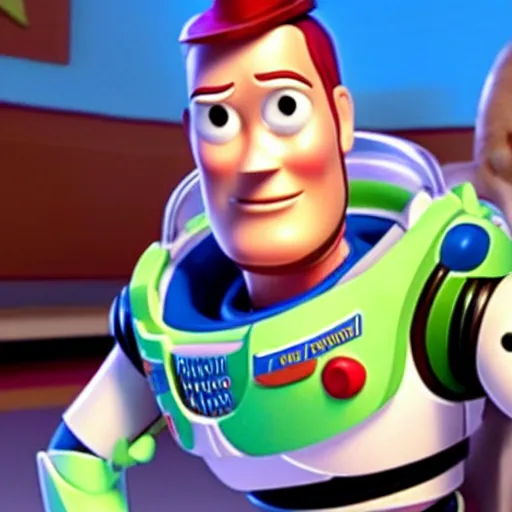 Image similar to movie still of erling haaland in toy story,