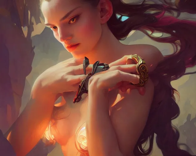 Image similar to photography of dana schutz, deep focus, d & d, fantasy, intricate, elegant, highly detailed, digital painting, artstation, concept art, matte, sharp focus, illustration, hearthstone, art by artgerm and greg rutkowski and alphonse mucha