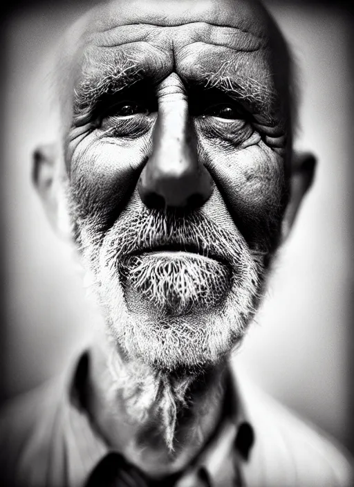 Image similar to handsome anthropomorphic mangle by lee jeffries, gelatin silver process