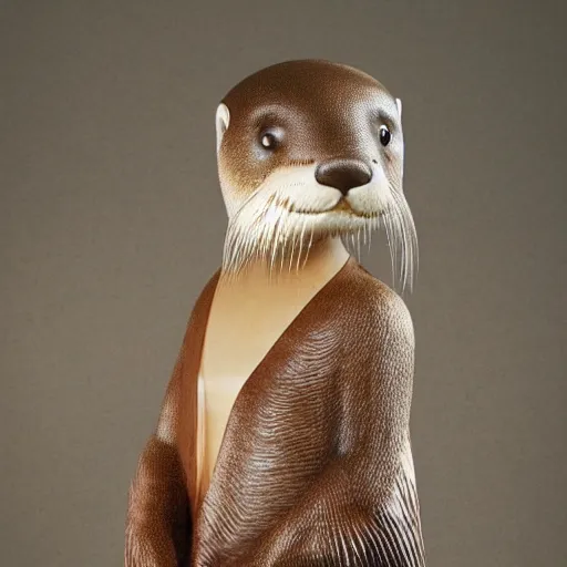 Image similar to anthropomorphic otter