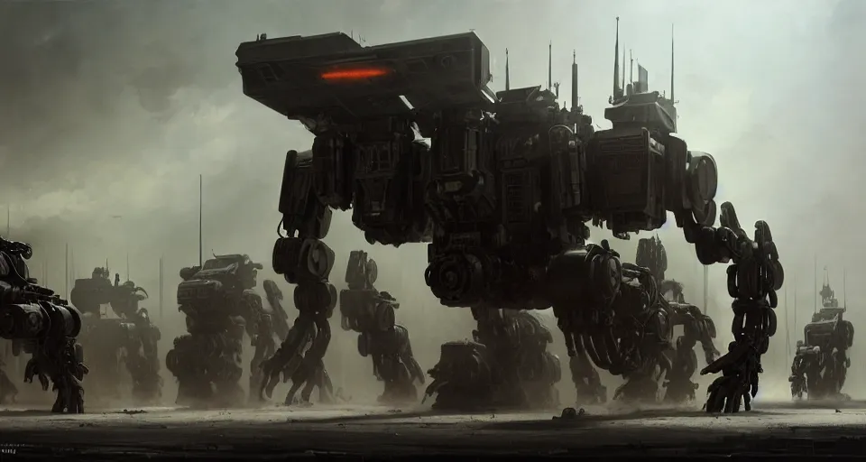 Image similar to hyper realistic sci - fi matte concept art painting of dramatic cinematic scene of humanoid zombie - flesh - battlemech, guns, missiles, explosions, beautiful details, strong composition painted by kim jung guweta studio rutkowski, james gurney and greg rutkowski, and lucasfilm, smooth, intricate, detailed, sharp focus, cinematic