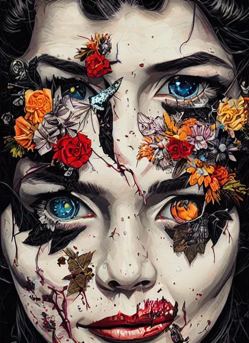 Prompt: the dead of night, by Sandra Chevrier and Dan Mumford