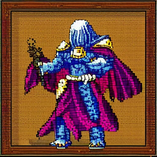 Image similar to Emperor of mankind in pixel art style super quality style