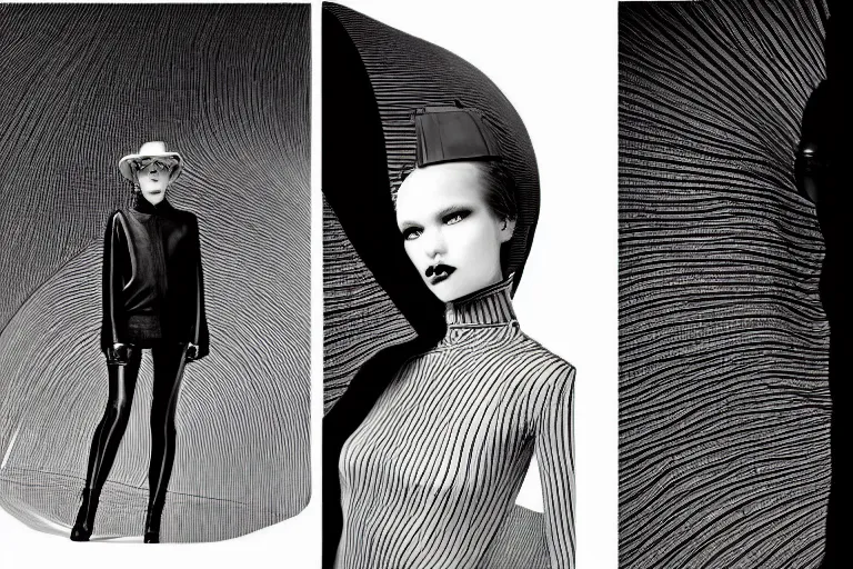 Image similar to fashion editorial photography in a world created by jean giraud moebius