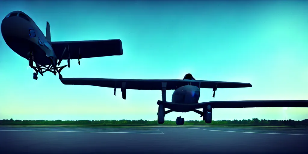 Prompt: a view under flying plane after a take off, photorealistic, kodak 2 5 0, taken in 1 9 9 7, noise, high quality, hd, uhd, octane render,