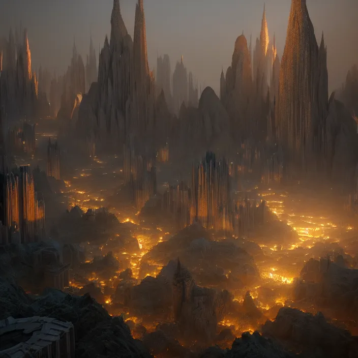 Prompt: in a ethereal elven city, highly detailed, volumetric lighting 4k, HDR, award-winning, octane render, trending on artstation, volumetric lighting