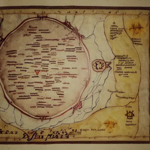 Image similar to treasure map of the holy grail