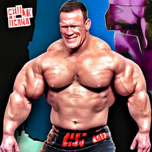 Image similar to chonky john cena. Chonk cena. Chonk. Chonkers. John cena.