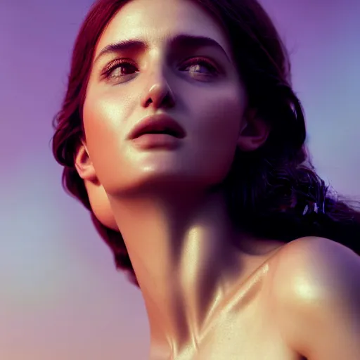 Image similar to photographic portrait of a stunningly beautiful turkish renaissance female in soft dreamy light at sunset, contemporary fashion shoot, by edward robert hughes, annie leibovitz and steve mccurry, david lazar, jimmy nelsson, breathtaking, 8 k resolution, extremely detailed, beautiful, establishing shot, artistic, hyperrealistic, beautiful face, octane render