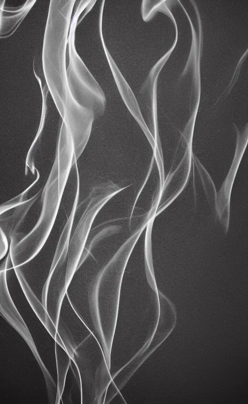 Image similar to elegant thin smoke on black background