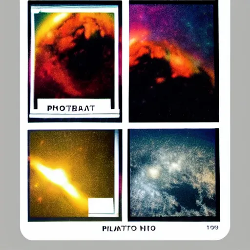 Prompt: big bang, polaroi