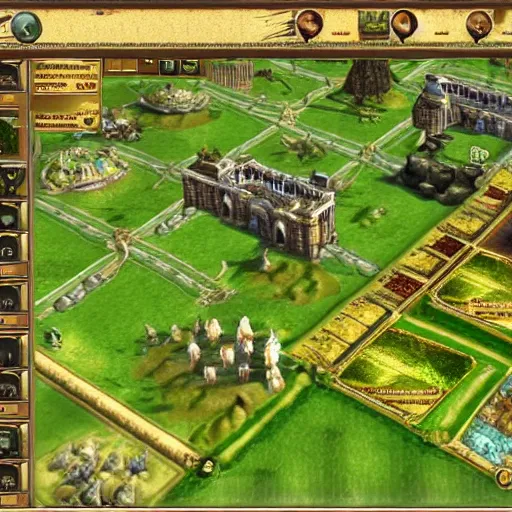 Prompt: civilization IV menu screen