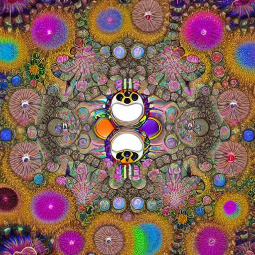 Image similar to award winning extremely detailed fractal artwork by takashi murakami 4 k 8 k