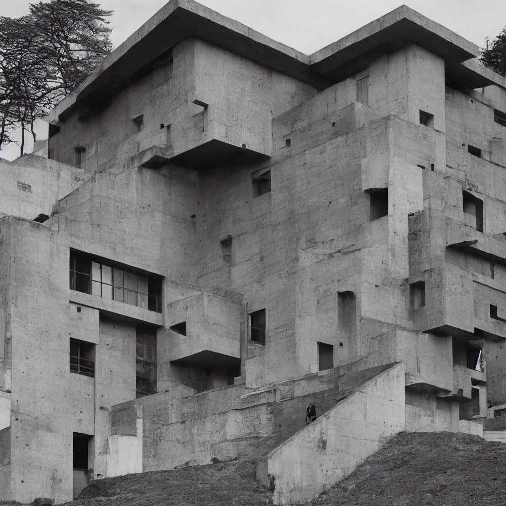 Prompt: the most beautiful building by le corbusier