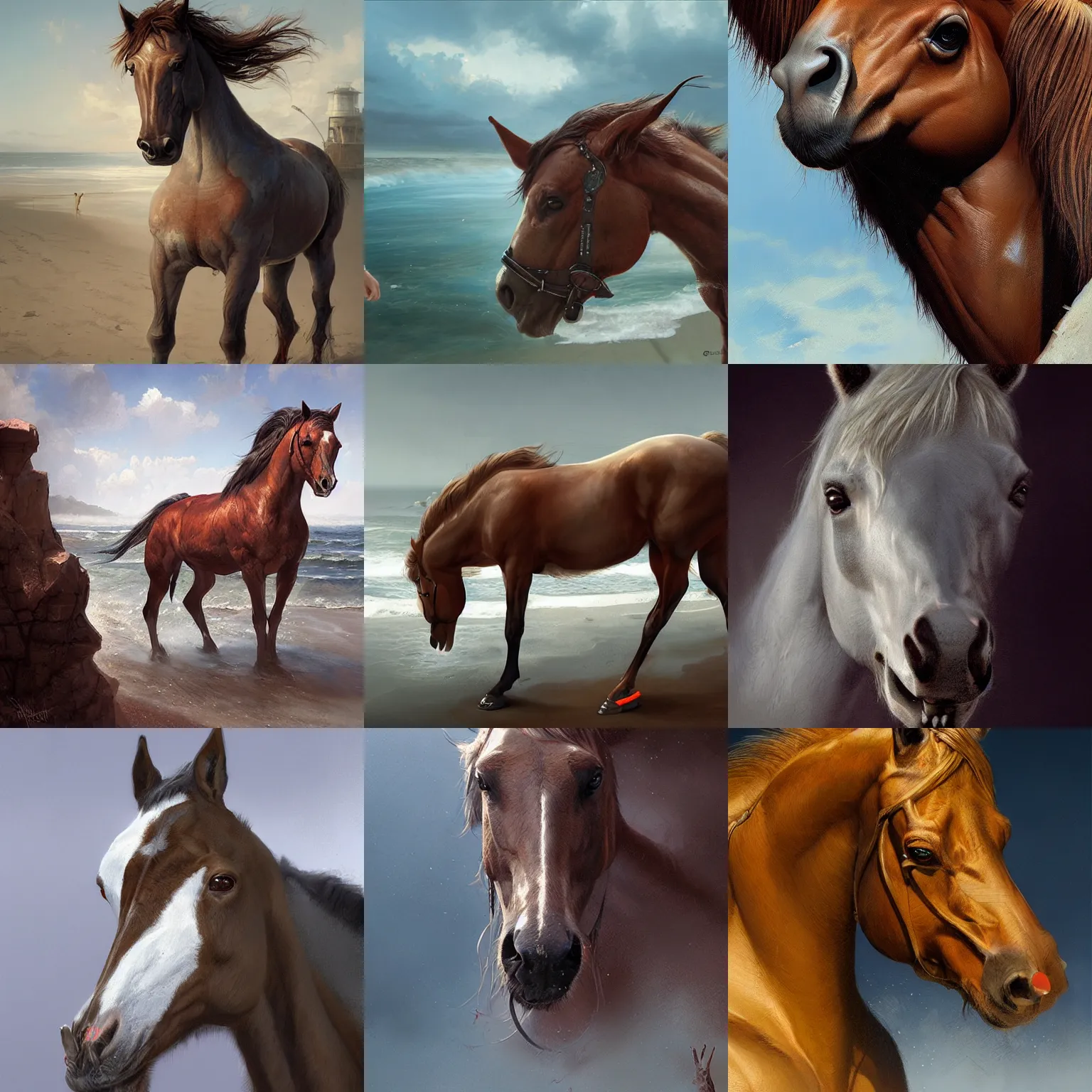 Prompt: an anthrophomorphical horse lifeguard,digital art,ultra realistic,ultra detailed,art by greg rutkowski,detailed face