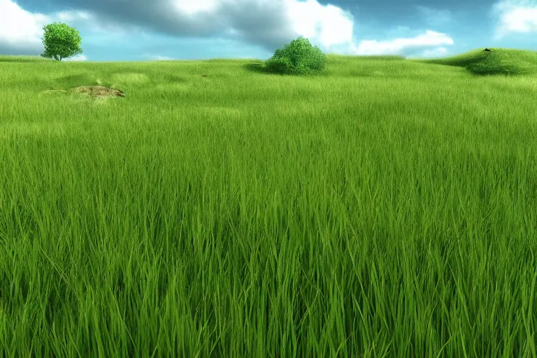 a grass land, 4 k, 8 k, photorealistic landscape, | Stable Diffusion |  OpenArt