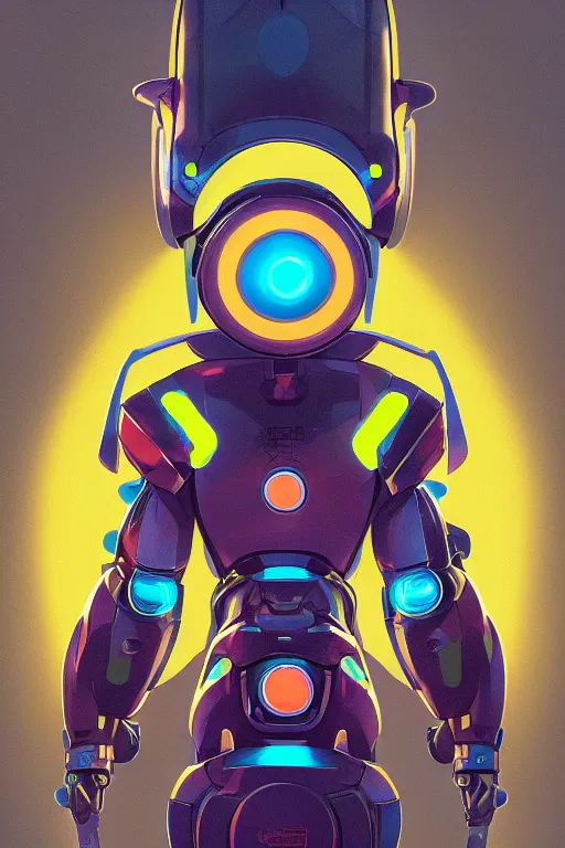 Image similar to metabots medabots medarotto medarot robot minimalist comics helmet mask neon cybereye, behance hd by jesper ejsing, by rhads, makoto shinkai and lois van baarle, ilya kuvshinov, rossdraws global illumination ray tracing hdr radiating a glowing aura