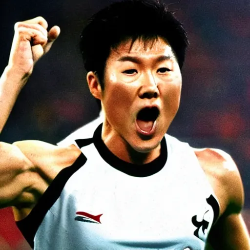 Prompt: movie still of son heung-min as ivan drago in rocky 4, cinematic,