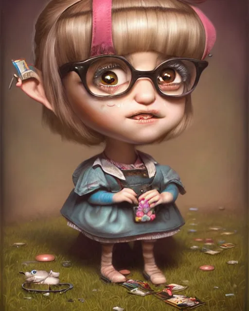 Image similar to highly detailed tiny tina, hyper realistic, artstation, illustration, nicoletta ceccoli, mark ryden, lostfish, dan decarlo, bob clampett, max fleischer, digital paint, matte paint, vivid colors, detailed and intricate environment