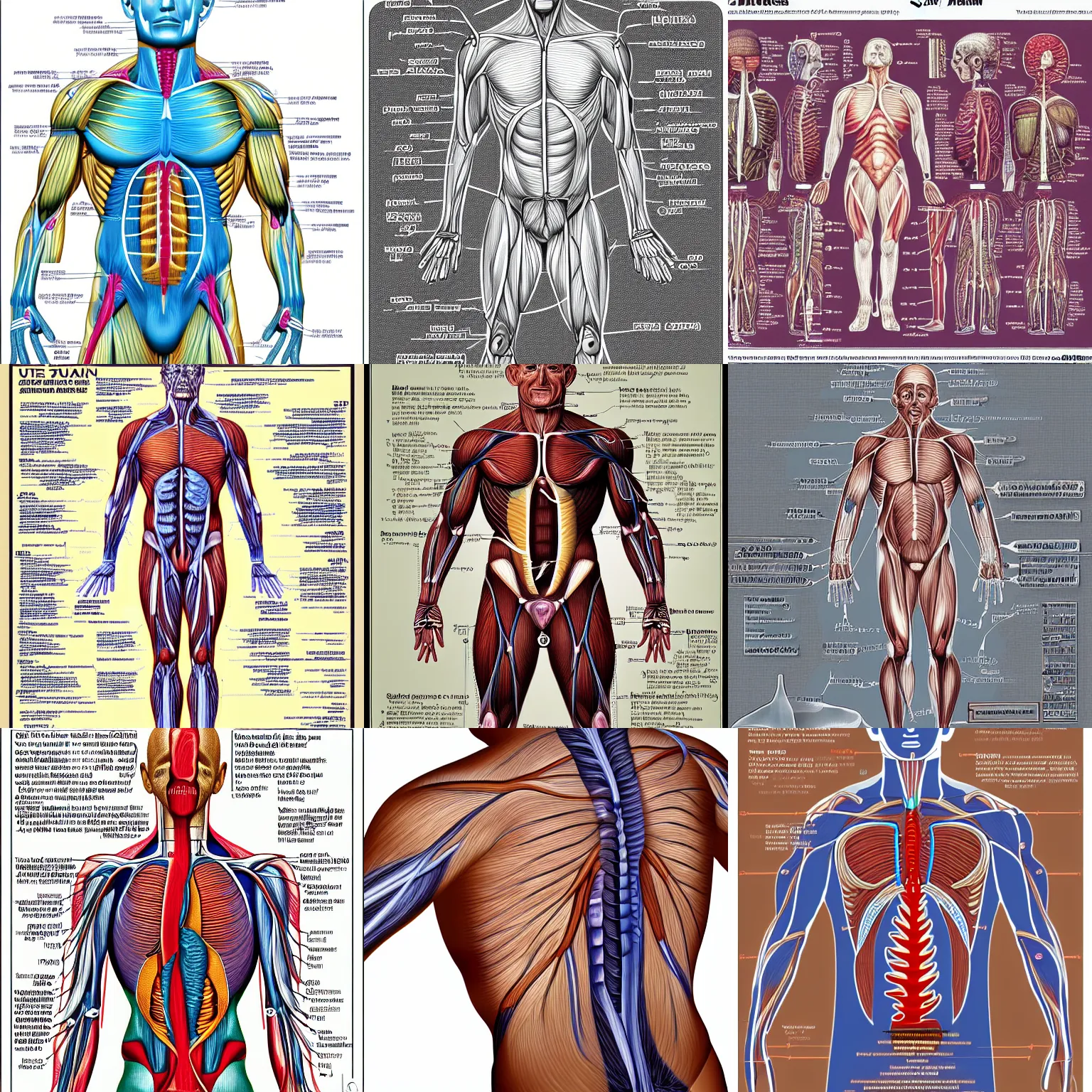 Prompt: Muscle diagram of a Zeta Reticulan, medical, anatomy