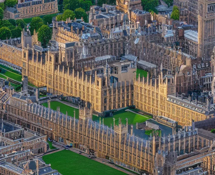 Prompt: 4 k hd, high detail photograph of buckingam palace and the big ben, shot with sigma f / 4. 2, 2 5 0 mm sharp lens, wide shot, volumetric lighting, high level texture render