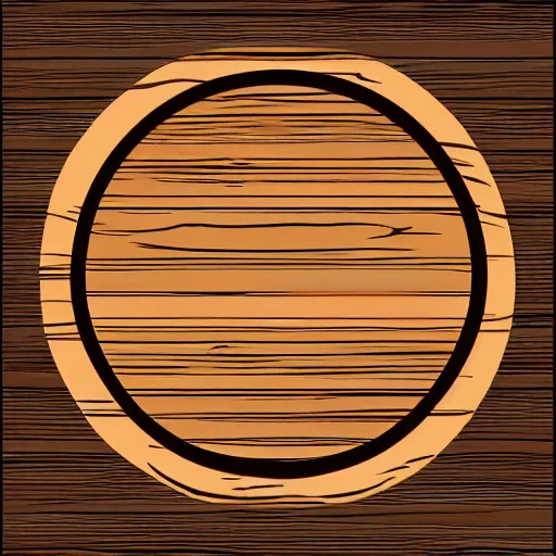 Prompt: wooden bowl emerging from log, vector art