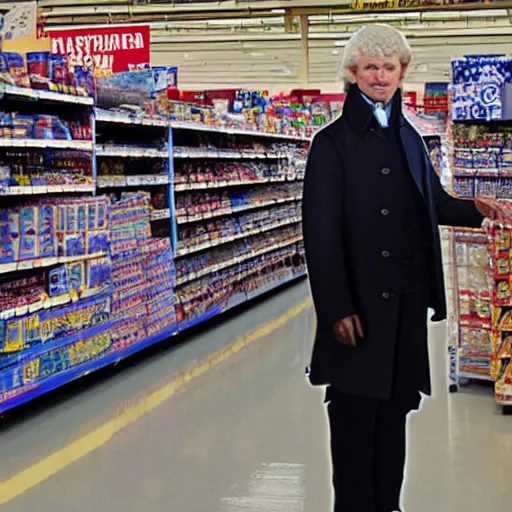 Image similar to thomas jefferson in a walmart