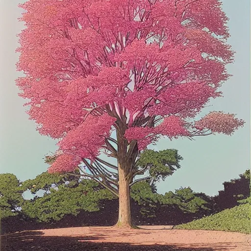 Image similar to Pink tree by moebius