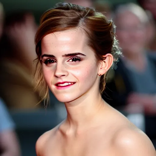 Image similar to emma watson with dentures