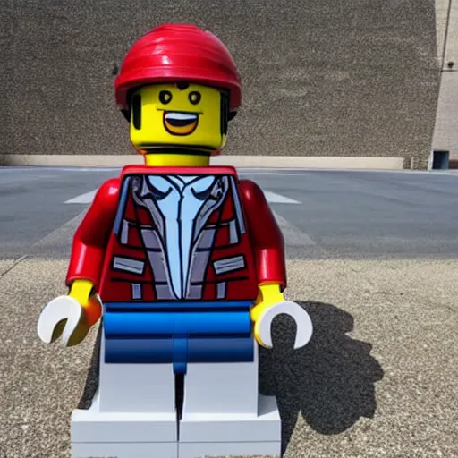 Image similar to lego elon musk statue