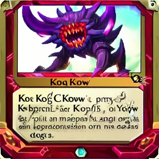 Image similar to kog'maw