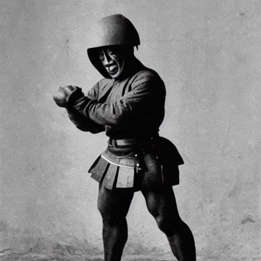 Prompt: bizarre japanese milk warrior, daguerrotype