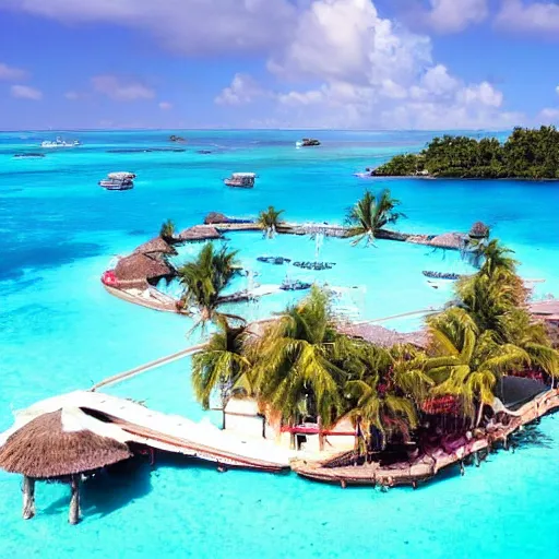 Prompt: Free bookings on flights to this beautiful tropical island full of crabs