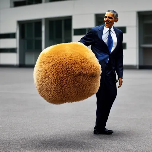 Prompt: photo of someone using a barack obama inspired furry costume, convention photo, ultra detailed, realistic