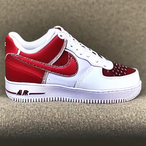 Prompt: nike airforce 1 with russian pattern,