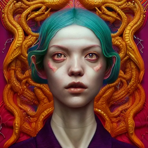 Prompt: translucent skin, subsurface scattering :: by Martine Johanna and Simon Stålenhag and Chie Yoshii and Casey Weldon and Guillermo del toro :: ornate, dynamic, particulate, rich colors, intricate, elegant, highly detailed, centered, artstation, smooth, sharp focus, octane render, 3d