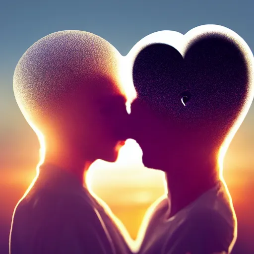 Image similar to double exposure of love, love is the most relevant theme, love is infinity, love os begin of all, 8 k resolution, artistic mode, artistic, outdoors