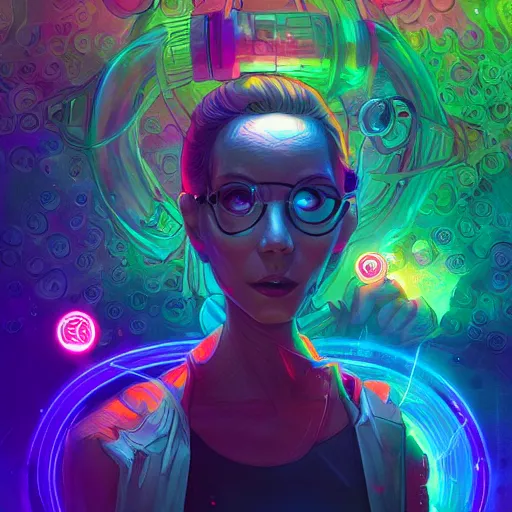 Image similar to skill magic geek inside matrix deepdream radiating a glowing aura stuff loot legends stylized digital illustration video game icon artstation lois van baarle, ilya kuvshinov, rossdraws,